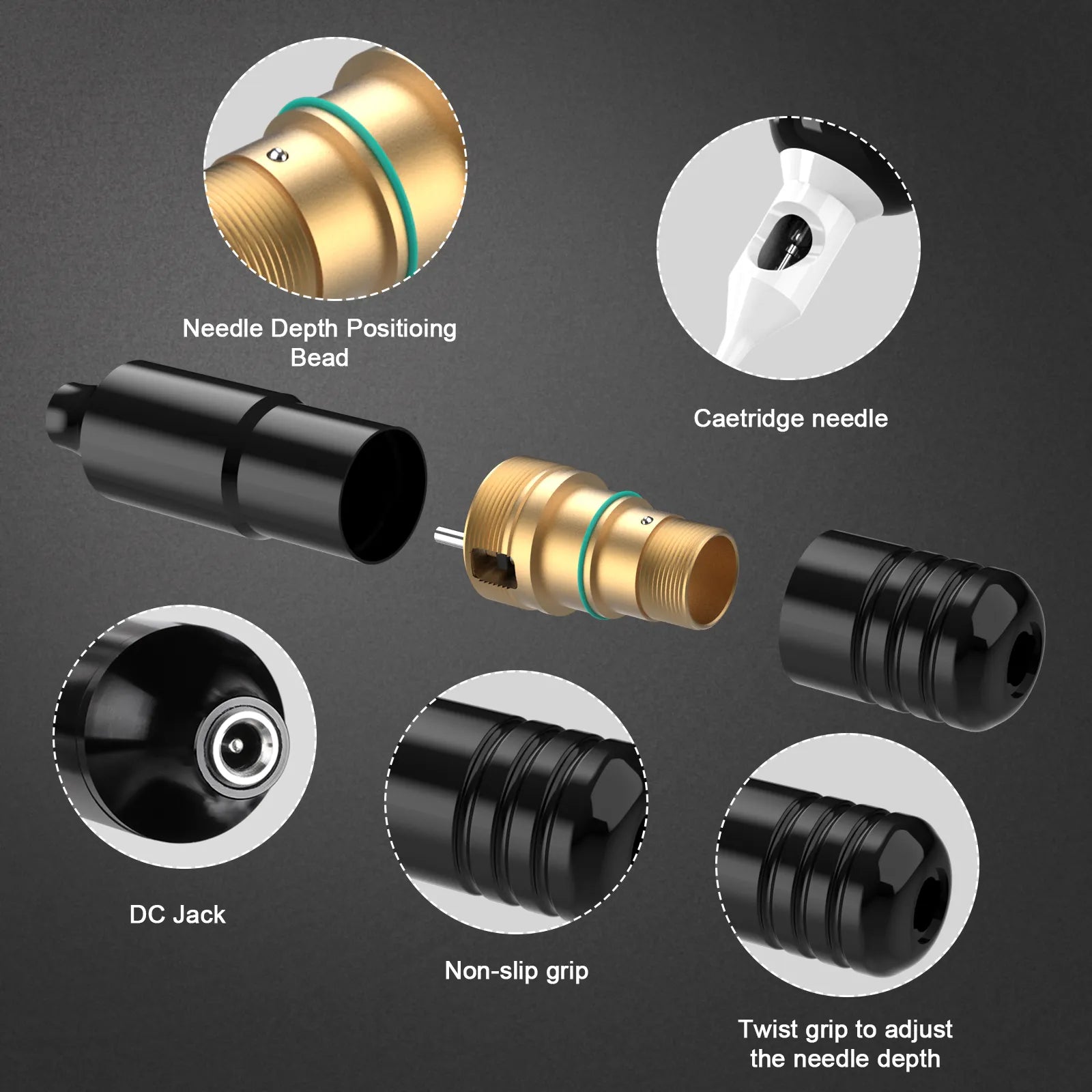 Solong Rotary Tattoo Kit Complete for Starters EK128B-1