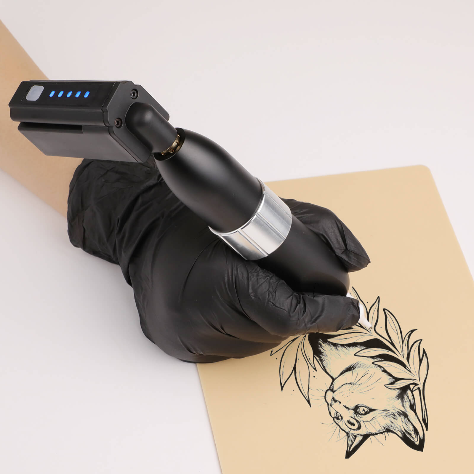 Solong EK157P199 Wireless Rotary Tattoo Gun Kit – 1500mAh Battery, Portable Tool Case, Professional Tattoo Machine for Beginners & Artists