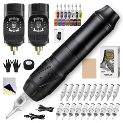 Hawink Tattoo Rotary Machine Wireless Pen Kit with 2 Batteries EM155KITP155-1