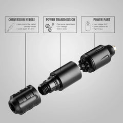 Solong Rotary Tattoo Pen Complete Wireless kit