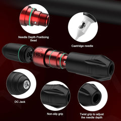 Solong Complete Pro Tattoo Gun Kit for Professional Tattoo Artist EK129A-1-US